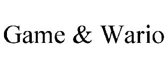 GAME & WARIO