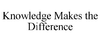 KNOWLEDGE MAKES THE DIFFERENCE