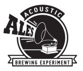 ACOUSTIC ALES BREWING EXPERIMENT