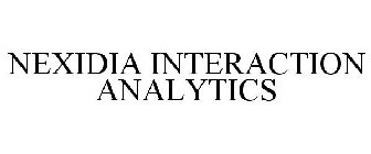 NEXIDIA INTERACTION ANALYTICS