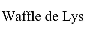 WAFFLE DE LYS