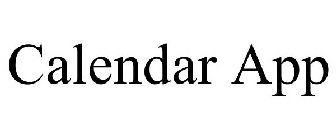 CALENDAR APP