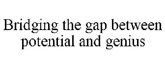BRIDGING THE GAP BETWEEN POTENTIAL AND GENIUS