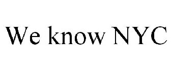 WE KNOW NYC