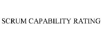 SCRUM CAPABILITY RATING