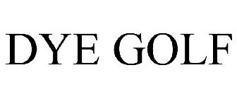 DYE GOLF