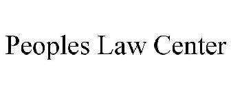 PEOPLES LAW CENTER