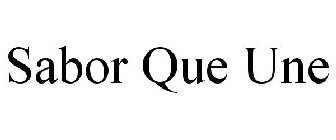 SABOR QUE UNE