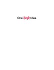 ONE BRIGHT IDEA
