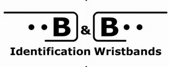 B&B IDENTIFICATION WRISTBANDS