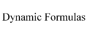 DYNAMIC FORMULAS