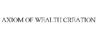 AXIOM OF WEALTH CREATION