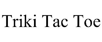 TRIKI TAC TOE