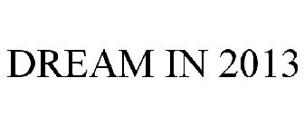 DREAM IN 2013