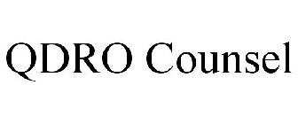 QDRO COUNSEL