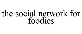 THE SOCIAL NETWORK FOR FOODIES