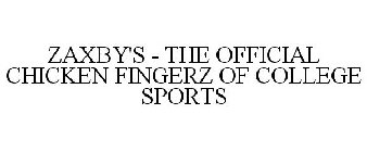 ZAXBY'S - THE OFFICIAL CHICKEN FINGERZ OF COLLEGE SPORTS