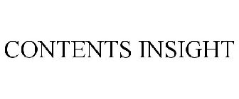 CONTENTS INSIGHT