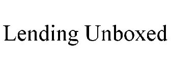 LENDING UNBOXED