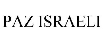 PAZ ISRAELI