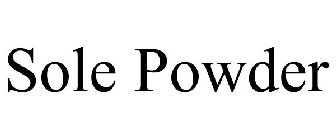 SOLE POWDER