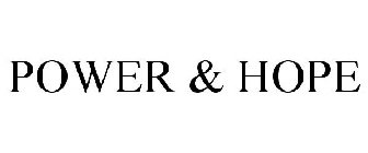 POWER & HOPE