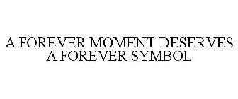 A FOREVER MOMENT DESERVES A FOREVER SYMBOL