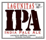 LAGUNITAS IPA INDIA PALE ALE THE LANGUNITAS BREWING COMPANY SAY 