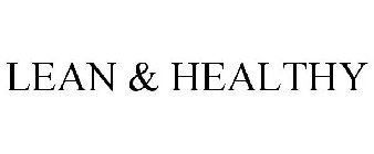 LEAN & HEALTHY