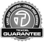 T TEXCEL GUARANTEE SAME-DAY SHIPPING · ERROR-FREE SERVICE