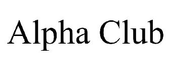 ALPHA CLUB