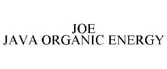 JOE JAVA ORGANIC ENERGY