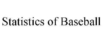 STATISTICS OF BASEBALL