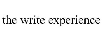 THE WRITE EXPERIENCE