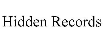 HIDDEN RECORDS