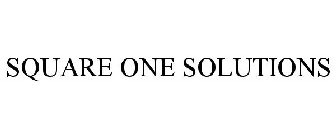 SQUARE ONE SOLUTIONS