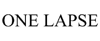 ONELAPSE