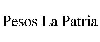 PESOS LA PATRIA