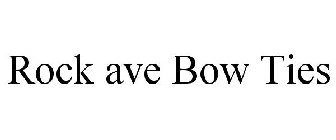 ROCK AVENUE BOW TIES