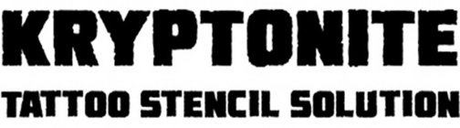 KRYPTONITE TATTOO STENCIL SOLUTION