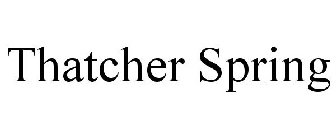 THATCHER SPRING