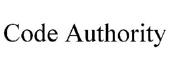 CODE AUTHORITY