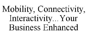 MOBILITY, CONNECTIVITY, INTERACTIVITY...YOUR BUSINESS ENHANCED