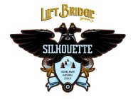 SILHOUETTE SCENIC RIVER IMPERIAL STOUT LIFT BRIDGE BREWING CO.