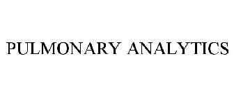 PULMONARY ANALYTICS