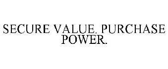 SECURE VALUE. PURCHASE POWER.