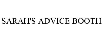 SARAH'S ADVICE BOOTH