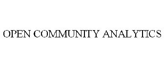 OPEN COMMUNITY ANALYTICS