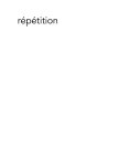 RÉPÉTITION