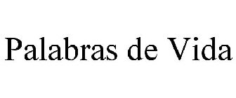 PALABRAS DE VIDA